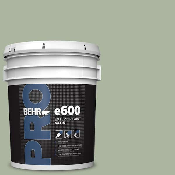 5 gal. #430E-3 Laurel Mist Satin Exterior Paint