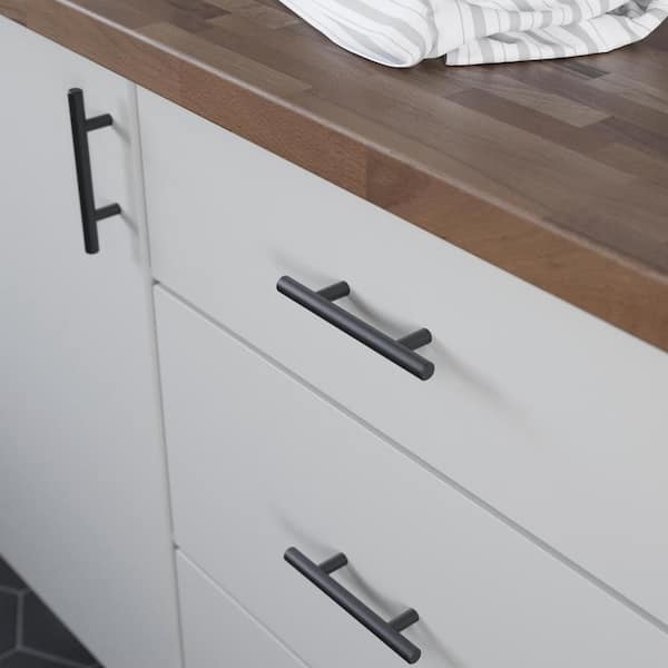 30-Pack Simple Bar 3 in. (76 mm) Modern Matte Black Cabinet Drawer Pulls