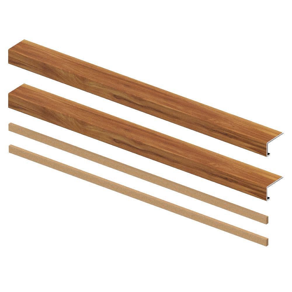 Akamu Koa 5mm x 46in x 4in Exact Match Large Square Nose Open Stair Return/Landing Kit (2-Pack) price history on PriceWatchPro
