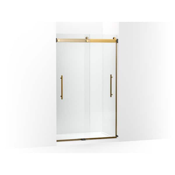 KOHLER Levity Plus 45-48 in. W x 78 in. H  Sliding Frameless Shower Door with 5/16 in. Thick Crystal Clear Glass