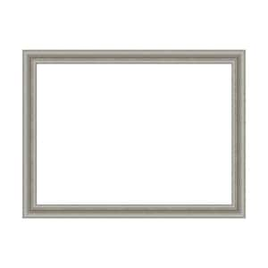 Mirror Makeover Parlor Silver 49.25 in. W x 37.25 in. H Bathroom Mirror Frame Border Kit-Fits a 48 x 36 Mirror