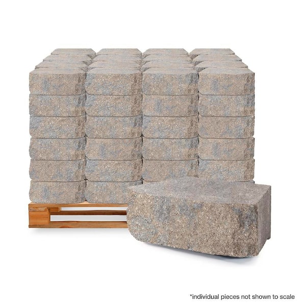 4 in. x 11.75 in. x 6.75 in. Fieldstone Concrete Retaining Wall Block (144 Pcs. / 46.5 sq. ft. / Pallet)