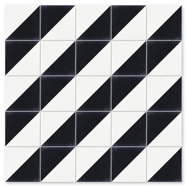 Wheeling Tile Co.* 1930's Saleman's Sample masonite board; Wicker;  White-Black