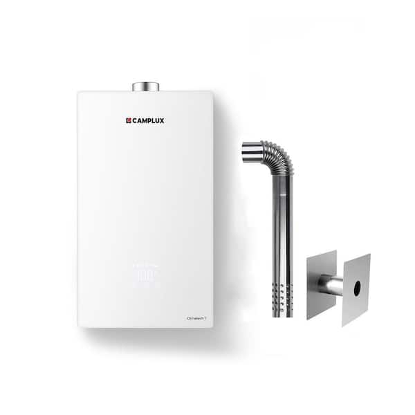 Smart 4.22 GPM 102,000 BTU Indoor Propane Tankless Water Heater with 2-Year Warranty and Vent Kit, White