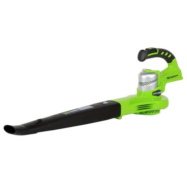 Greenworks G-24 130 MPH 135 CFM 24-Volt Cordless Handheld Leaf Blower - Battery and Charger Not Included