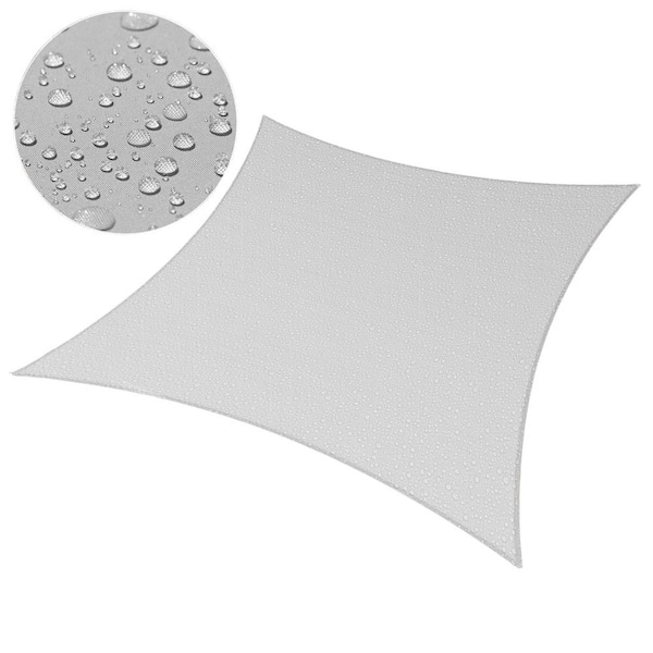 7 ft. x 12 ft. Rectangle Waterproof Sunshade Sail - Gray