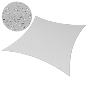 9.5 ft. x 9.5 ft. Square Waterproof Sun Shade Sail - Gray