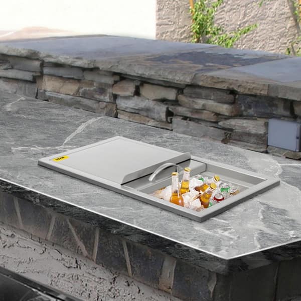 VEVOR Drop in Ice Chest with Sliding Cover 27 x 18