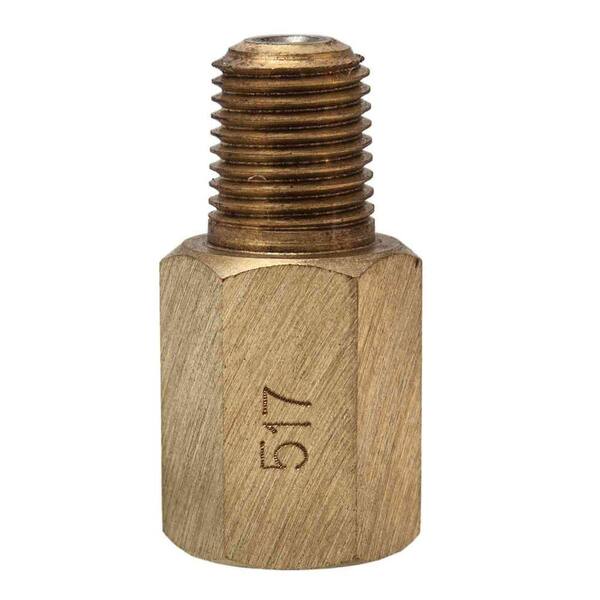 Winters Instruments SSN Series 1.7 in. Brass Snubber for Heavy Oil Media with 1/4 in. NPT F x M Connection and 10,000 psi