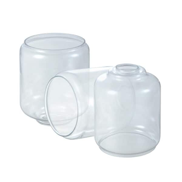 6.75 in. Clear Glass Cylindrical Pendant Shade with 1.69 in. Neckless Fitter