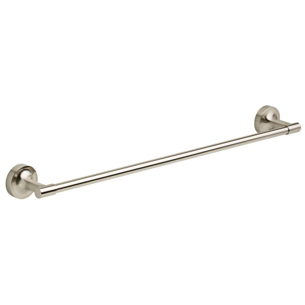 Voisin 24 in. Wall Mounted Towel Bar Bath Hardware Accessory in Satin Nicke