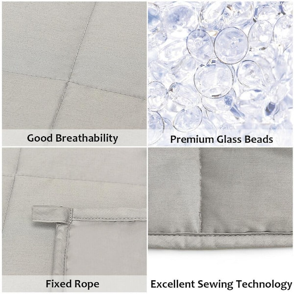 Weighted blanket deals glass beads