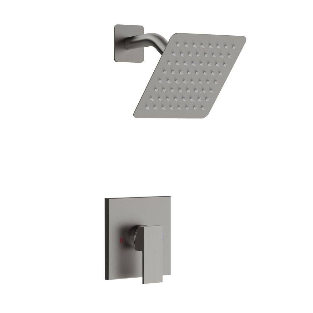 1-Piece Towel Ring Wall Mount Screw-In 1-Spray Dual Shower Head and Handheld Shower Head 2.5 GPM in Matte Black price history on PriceWatchPro