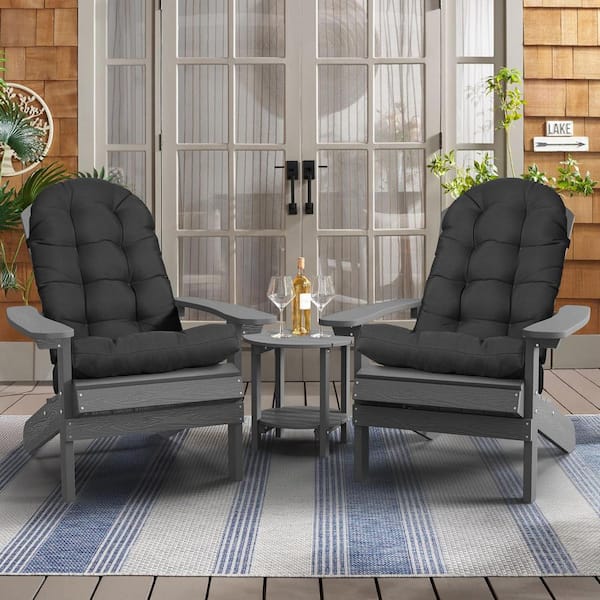 Mximu 49 in. x 20 in. x 5 in. Gray Outdoor Patio Adirondack High