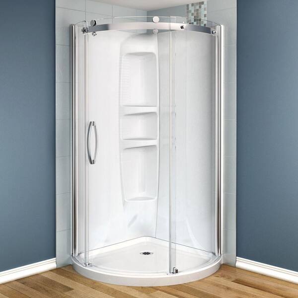 Delta Hycroft 4.5 In. H X 36 In. W X 36 In. L White Shower Base