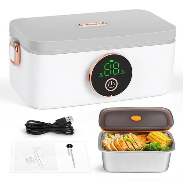 Lynzavix Cordless Electric Lunch Box, 1L Self Heating Food