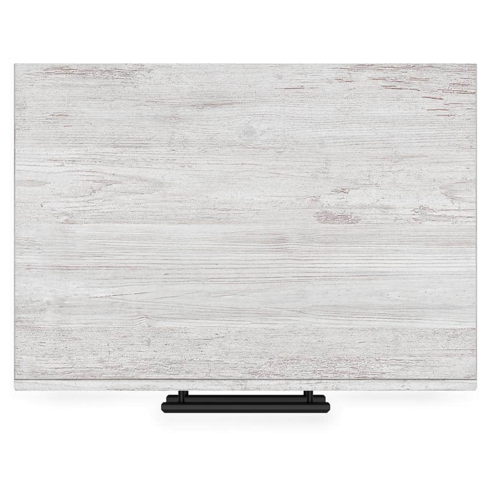 Whitewash Transitional 2-Drawer Nightstand