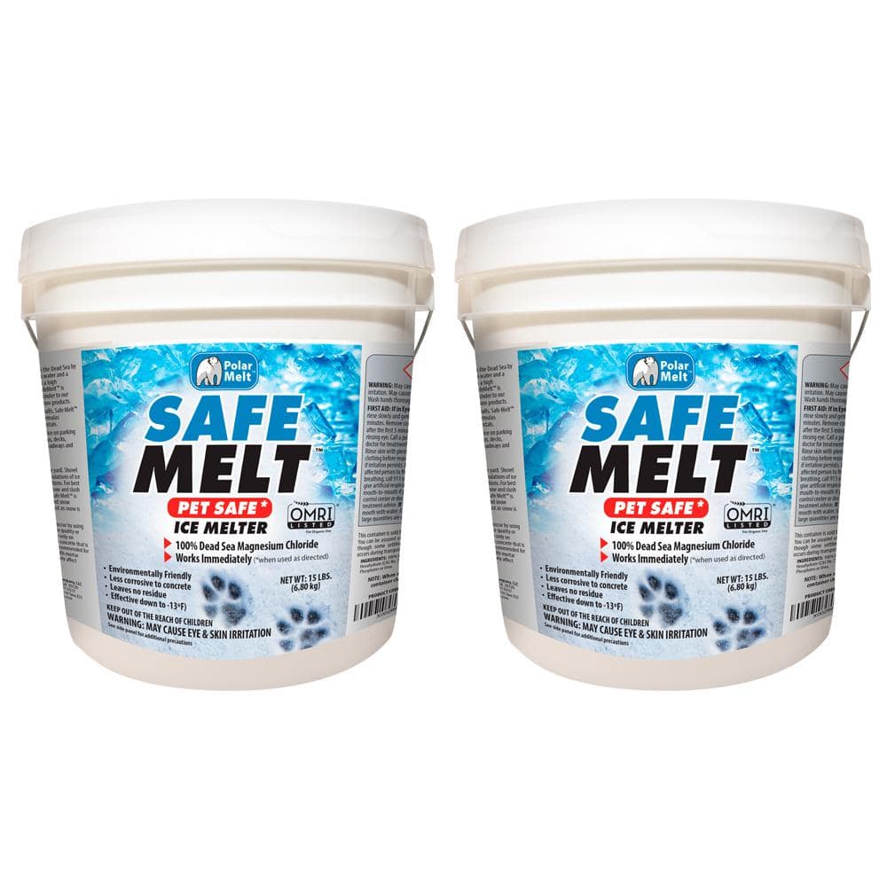 Safe Melt Pet Friendly Ice and Snow Melter with Scoop Included, Fast Acting  100% Pure Magnesium Chloride Formula, 15lb 