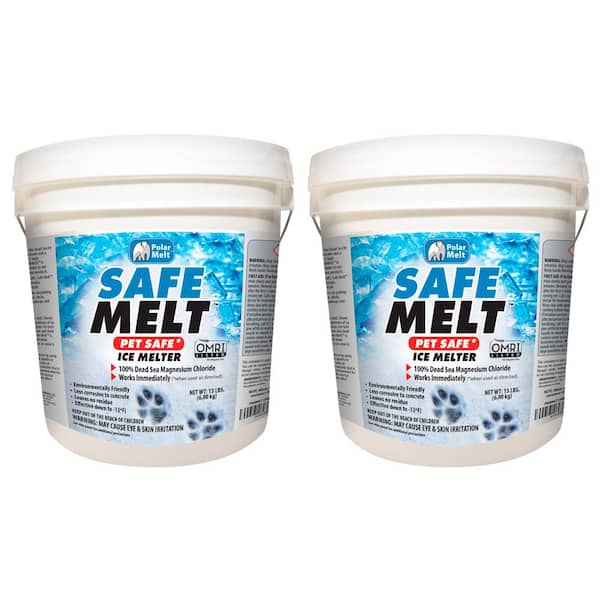 Harris Safe Melt Pet Friendly Ice Melt- 15lb with Scoop Included Inside  Bucket