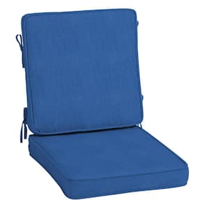 ProFoam 20 in. x 20 in. Lapis Blue Outdoor High Back Chair Cushion
