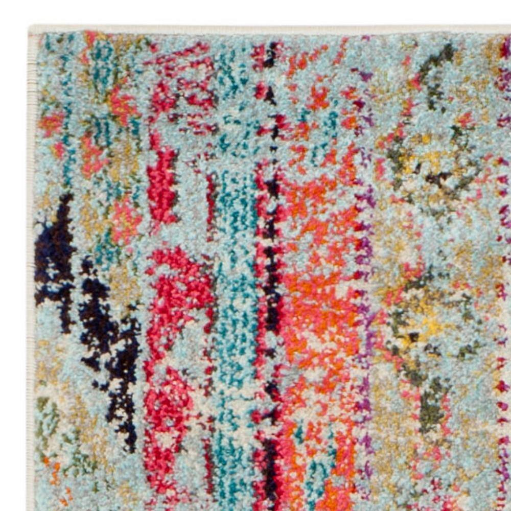 Boho-Chic Monaco Multicolor Reversible Runner Rug - 2'2" x 10'