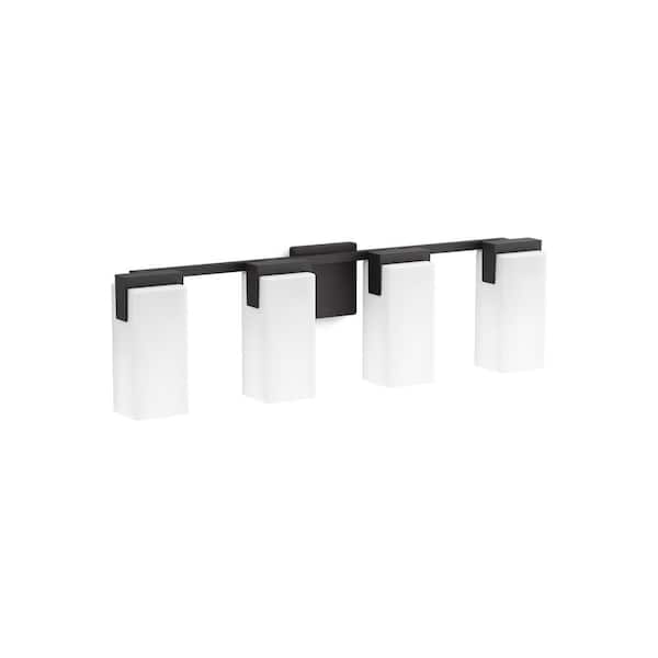 KOHLER Honesty 4-Light Matte Black Wall Sconce