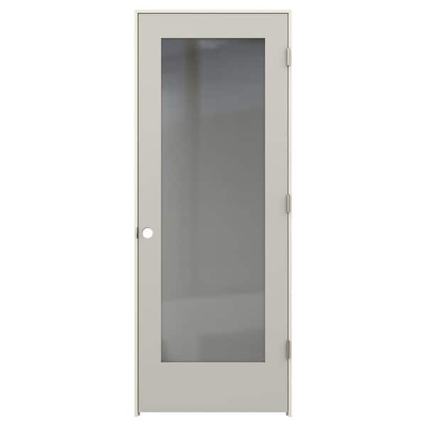 JELD-WEN 30 in. x 80 in. Tria Ash Left-Hand Mirrored Glass Molded Composite Single Prehung Interior Door