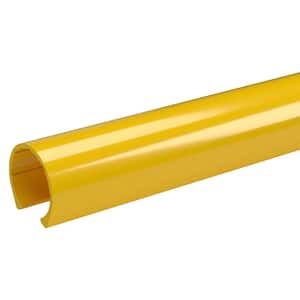 1-1/4 in. x 3.33 ft. Yellow PVC Pipe Clamp Material Snap Clamp (2-Pack)