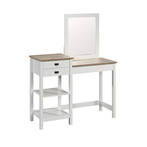 SAUDER Cottage Road 54.409 in.H Soft White 2-Drawer Vanity