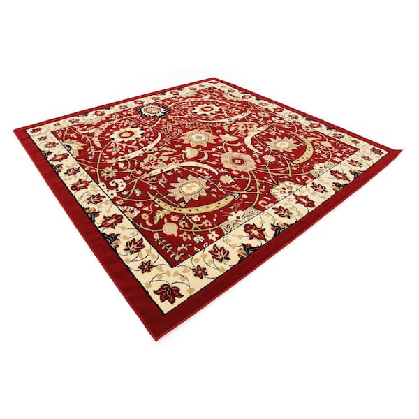 Espahan Cape Cod Red 8' 0 x 8' 0 Square Rug