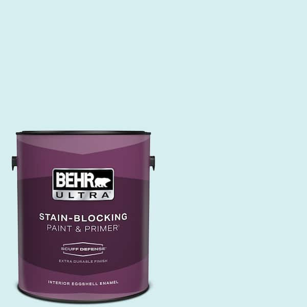 BEHR ULTRA 1 gal. #520A-1 Lakeside Mist Extra Durable Eggshell Enamel Interior Paint & Primer