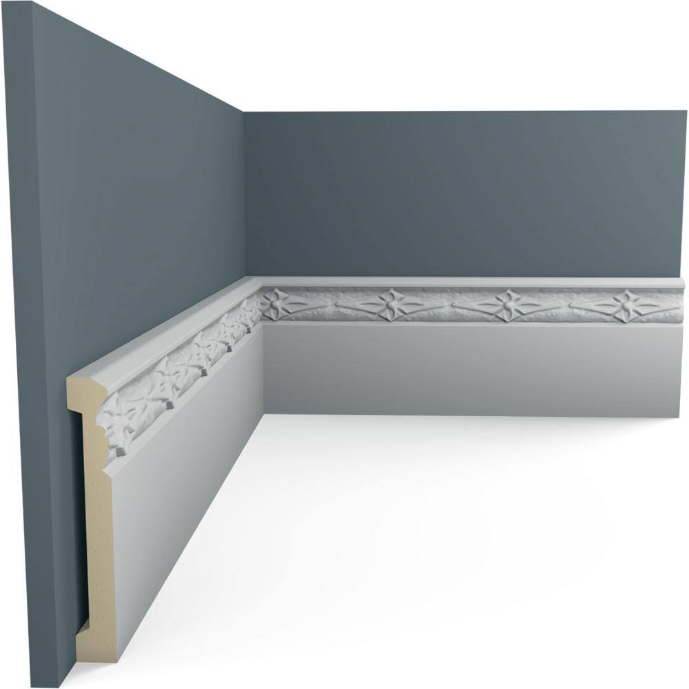 Gray Urethane Decorative Baseboard Moulding