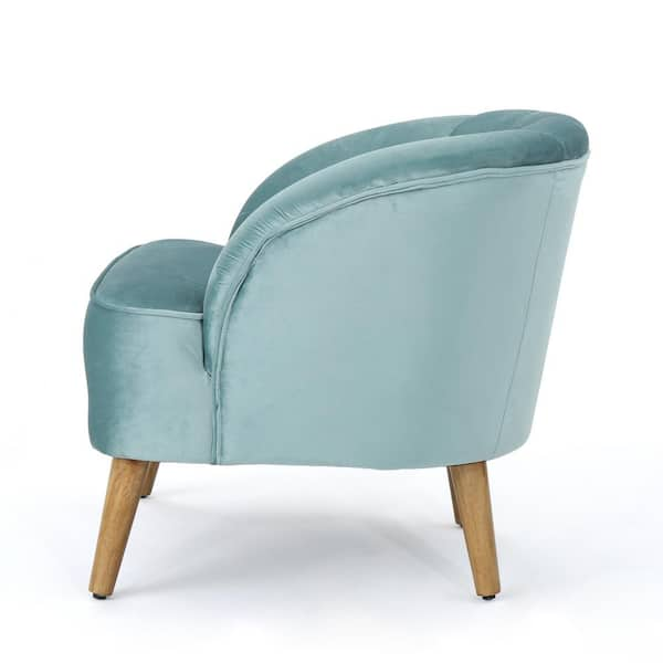 seafoam velvet chair