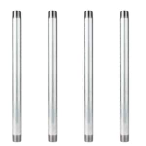1 in. x 1.5 ft. Galvanized Steel Pipe (4-Pack)