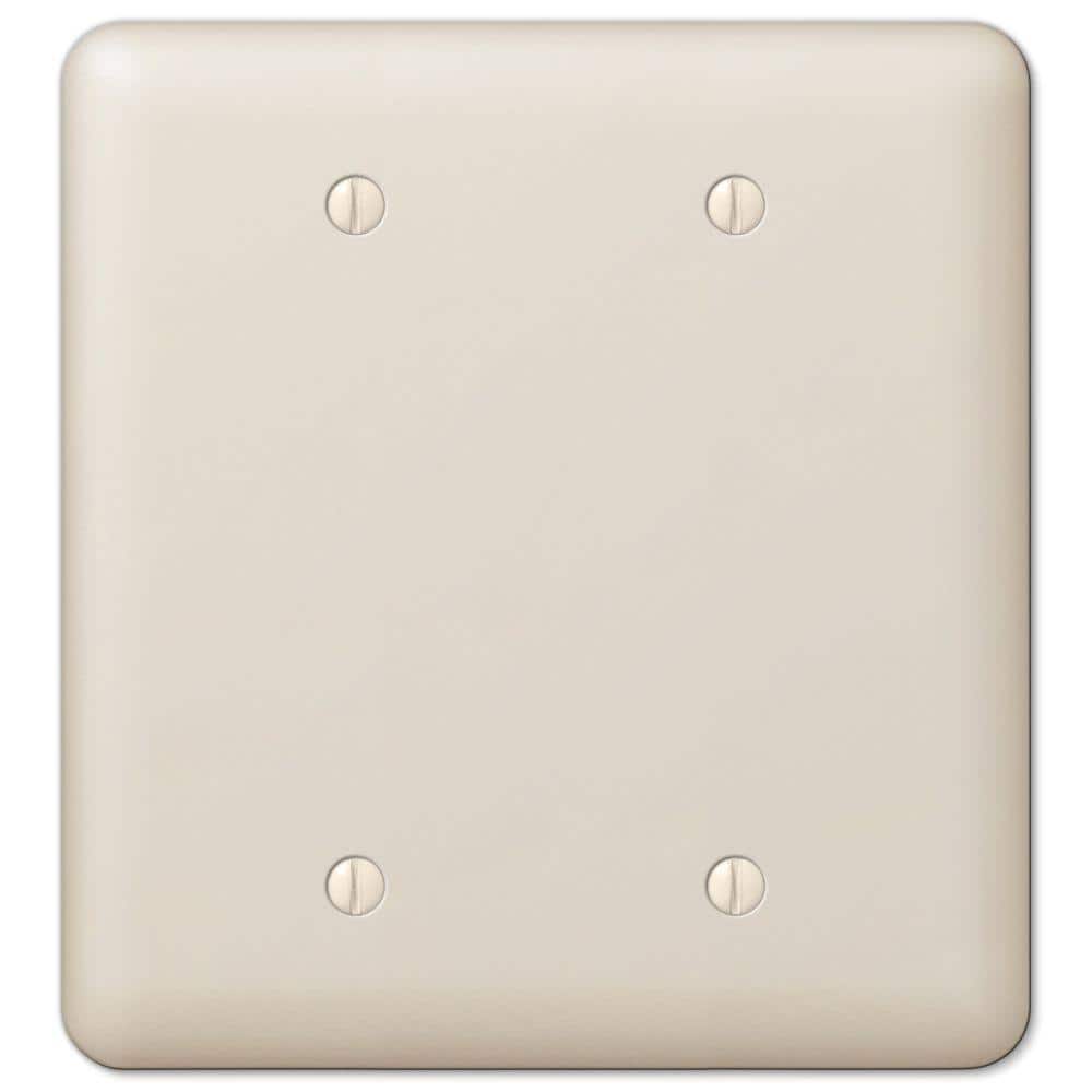 Declan 2 Gang Blank Steel Wall Plate - Almond price history on PriceWatchPro