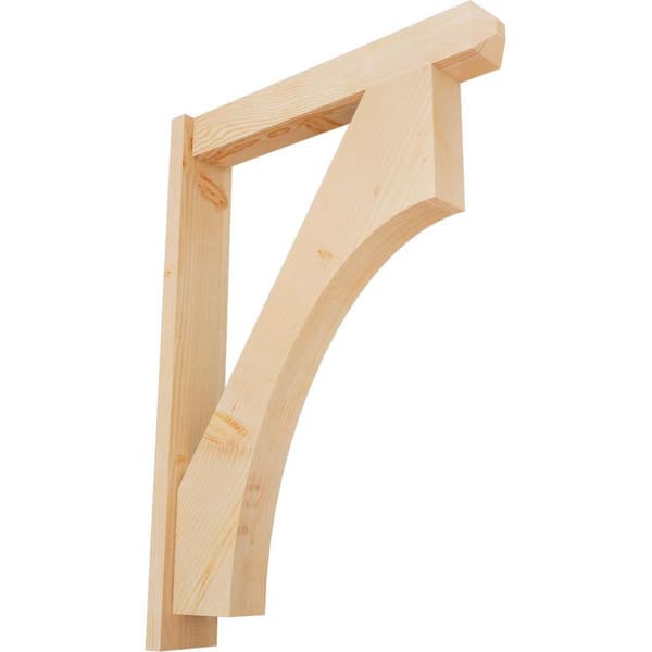 Ekena Millwork 6 in. x 42 in. x 30 in. Westlake Craftsman Smooth Douglas Fir Outlooker