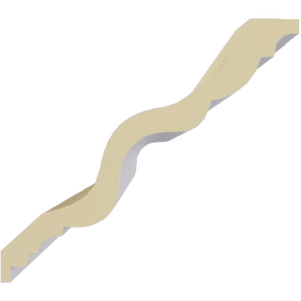 Versailles Smooth White Polyurethane Crown Moulding