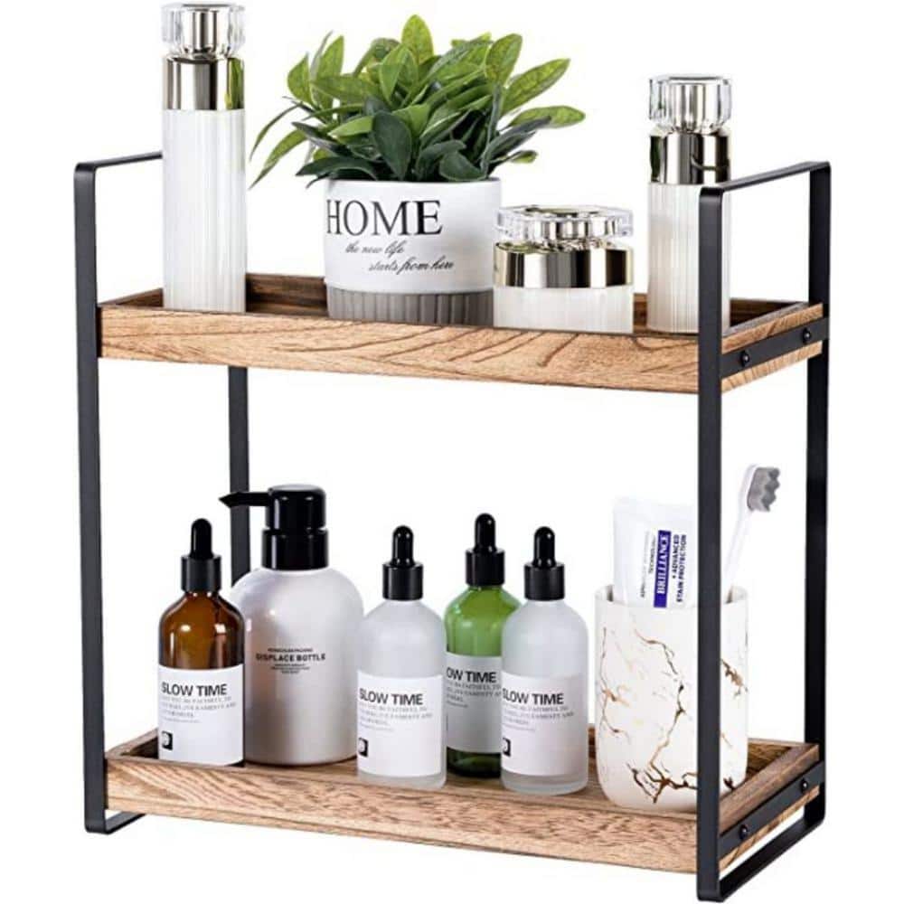 Dyiom 6.9 in. W x 13.2 in. H x 13.2 in. D Bathroom Shelves, Steel