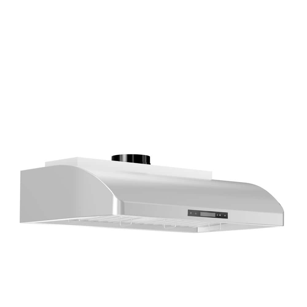 30 in. 600 CFM Ducted Under Cabinet Range Hood in Stainless Steel