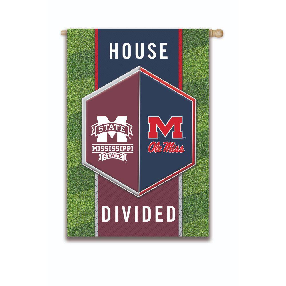 Team Sports America 2 1 3 Ft X 3 2 3 Ft Ole Miss Mississippi State 2 Sided House Divided House Flag 13s The Home Depot