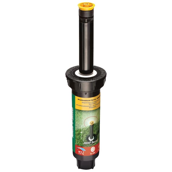 Rain Bird 1800 Series 4 in. Pop-Up Professional Sprinkler, 0-360 Degree Pattern, Adjustable up to 4 ft.