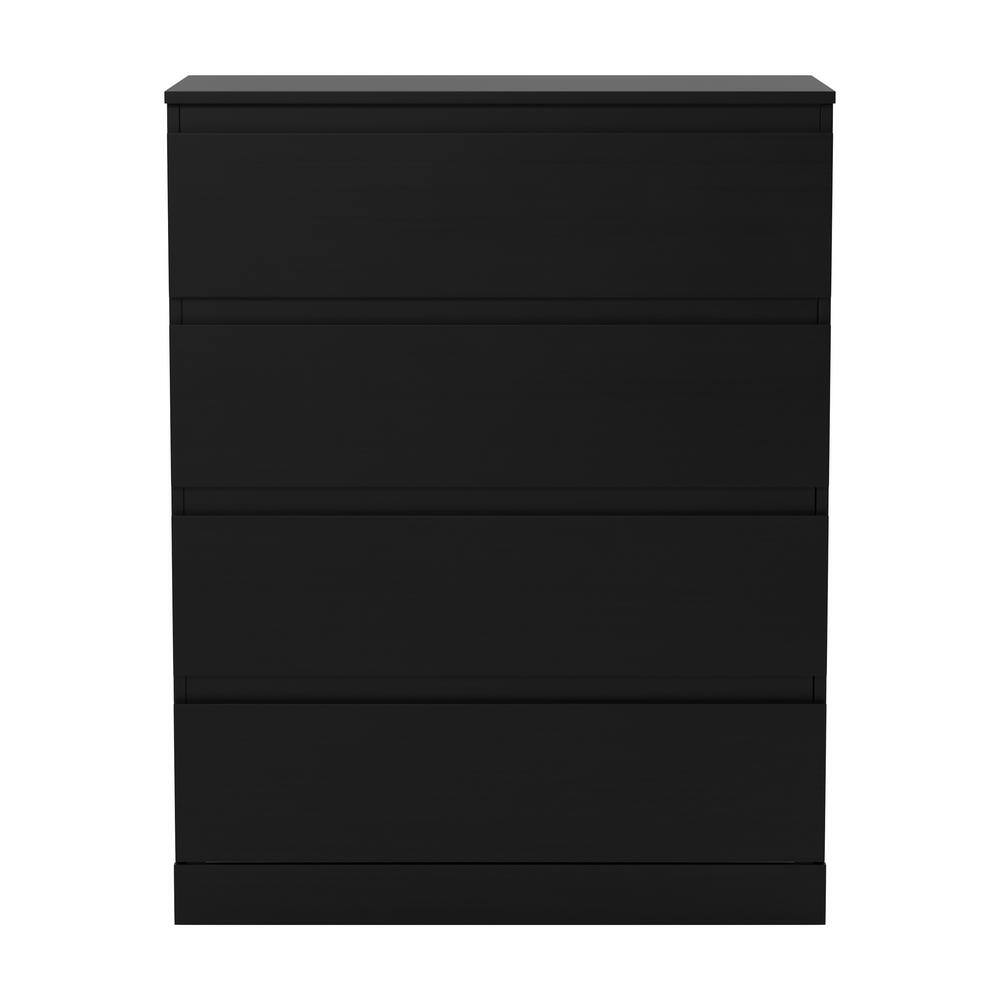 UPC 796995242074 product image for Hawley 4-Drawer Black Dresser | upcitemdb.com