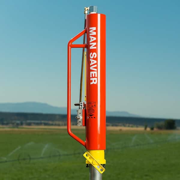 Orange Steel Air Powered Fence Post Driver, 2-3/8 in. Max OD, Pneumatic Fence Tool