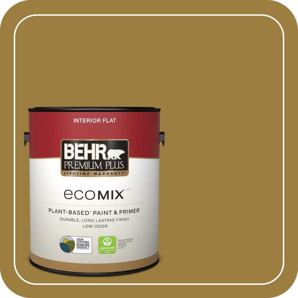 1 gal. #S-H-380 Burnished Bronze Flat EcoMix Plant-Based Interior Paint & Primer price history on PriceWatchPro