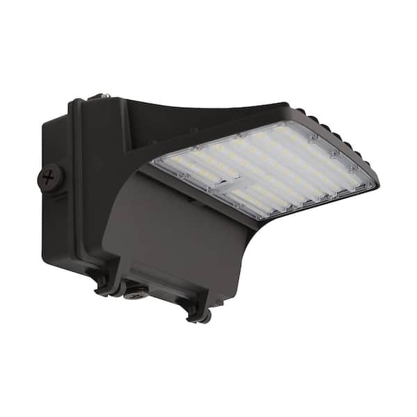 450-Watt Equivalent 7800 Lumen 90% Bronze Integrated LED Wall Pack (1-Pack)