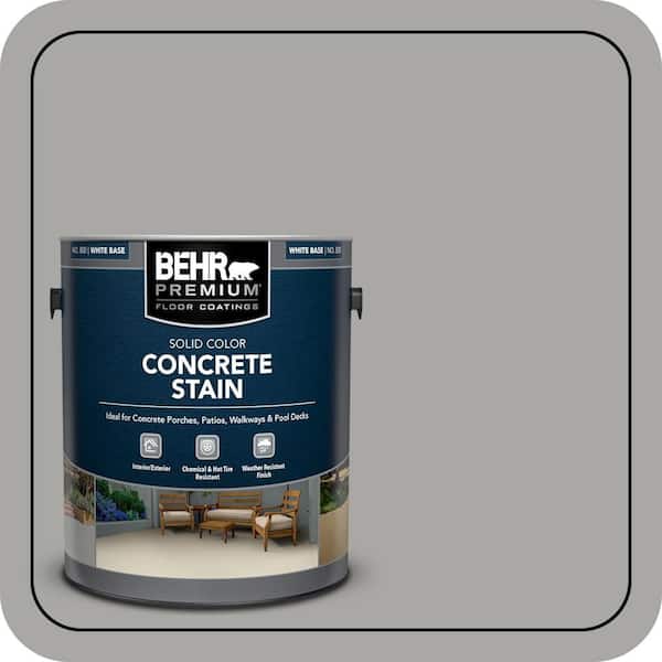 1 gal. #PFC-68 Silver Gray Solid Color Flat Interior/Exterior Concrete Stain