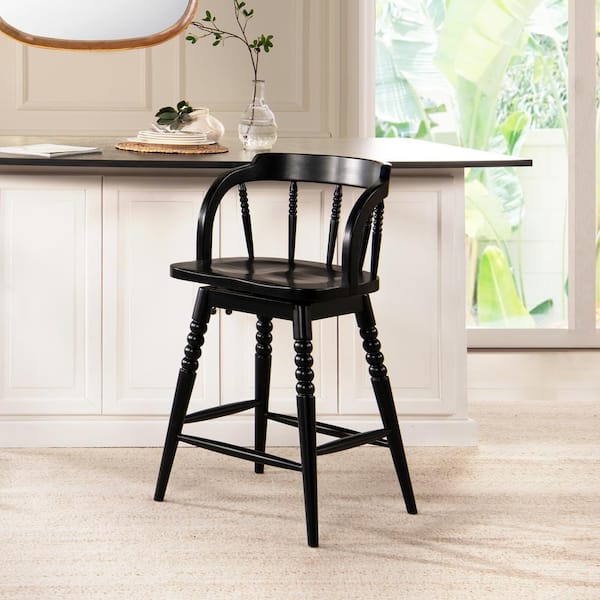 Jennifer Taylor Breda Black Low-Back Turned Bubble