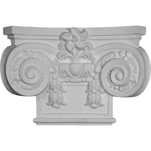 19-5/8 in. x 5-1/8 in. x 13-3/8 in. Primed Polyurethane Large Empire Capital with Necking