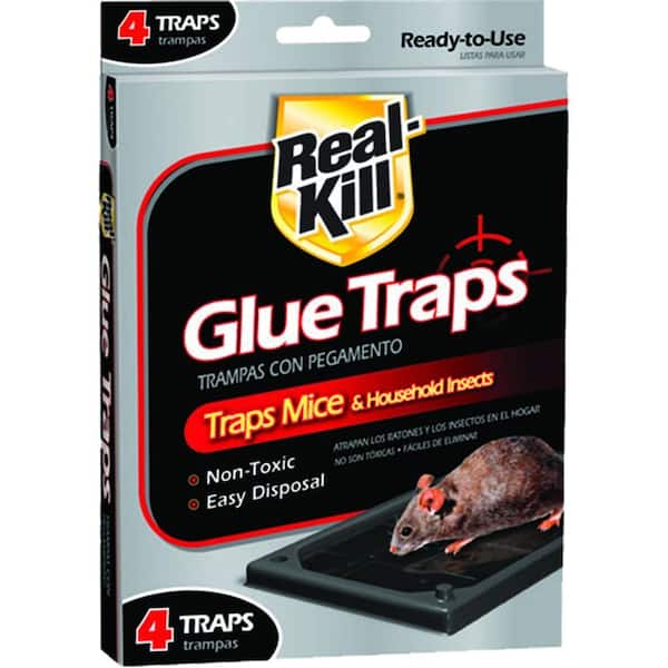 Mouse Glue Traps Non-Toxic (4-Count) (4-Pack)
