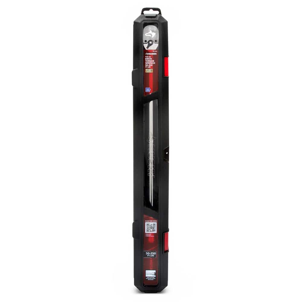 Husky 1/2 in. Drive Torque Wrench 50 ft. / lbs. to 250 ft. / lbs. H2DTWA